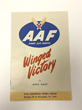 WWII AAF Winged Victory Moss Hart Program Opera House San Fran 1944 ACME Beer picture