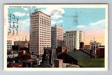 Toronto Ontario-Canada, Downtown View Skyscrapers Antique Vintage c1924 Postcard picture