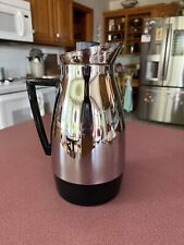 Vtg Mid Century Modern Chrome Thermos Coffee Carafe Server Japan Tundra Imports picture