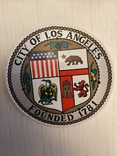 OFFICIAL VINTAGE 1980’S “SEAL OF THE CITY OF LOS ANGELES” NOS. 3” picture