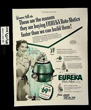 1953 Eureka Roto Matic Vacuum CLeaner Home Vintage Print Ad 9113 picture