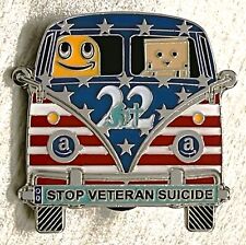 VETERAN SUICIDE PTSD VW van (1.5 inch) Amazon Peccy Employee Pin picture