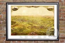 Vintage Lansing, MI Map 1866 - Historic Michigan Art - Old Victorian Industrial picture