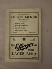 1940 Devils Lake Tourist Guide Effinger Beer Advertisment Wisconsin WI  picture