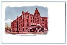 Colorado Springs Colorado Postcard Alamo Exterior Building Embossed 1905 Vintage picture