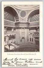 Rotunda Pennsylvania Capitol Interior Harrisburg Penn PA Historic VNG Postcard picture
