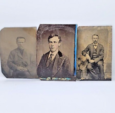 3 Antique Tin Type Photo Smith Family (A2) picture