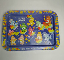 Vintage 1983 Care Bears Metal Dinner TV Tray w/Folding Legs    picture