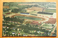 Batavia Downs, Route 5, Batavia NY linen postcard racetrack picture