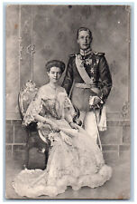 Berlin Germany Postcard Her Majesty King and Queen Sitting Royalty 1906 picture
