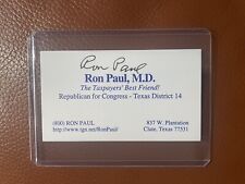 RON PAUL autograph REPUBLICAN for Congress TEXAS Signed Business Card picture
