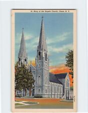 Postcard St. Mary of the Angels Church, Olean, New York picture