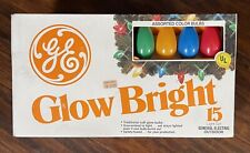 Vintage GE Glow bright 25 Count Light Set Christmas outdoor multi color picture