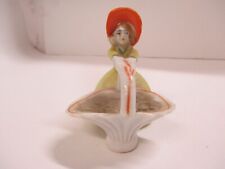 Vintage Made in Japan Girl with Basket Figurine picture