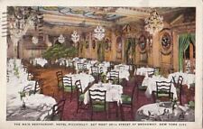 Postcard The Main Restaurant Hotel Piccadilly New York City NY picture