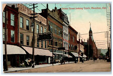 Hamilton Ontario Canada Postcard James Street Looking South c1905 Antique picture