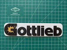 Gottlieb Pinball logo emblem symbol 3D printed color game company sign picture