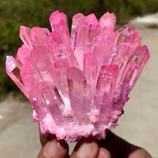 387G Newly Discovered Pink Phantom Quartz Crystal Cluster Mineral picture