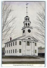 c1910 Congregational Church Chapel Exterior Norwich Vermont VT Vintage Postcard picture