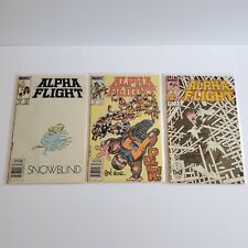 LOT OF 3 EARLY ALPHA FLIGHT Puck Snowblind Oct 3 COPPER AGE MARVEL COMICS BAGGED picture