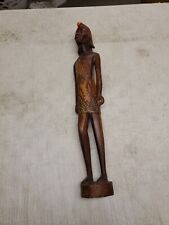 VNT Hand Carved Wood Sculpture Art Figurine Tribal African Man 18