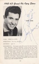 Sonny James  Signed Autographed 8.5x5.5 Photo Country Music picture