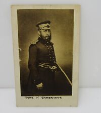 Antique Prince George Duke of Cambridge in Uniform Photograph 1890 's picture