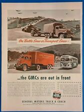 1942 General Motors Truck & Coach On Battle Lines.. Vtg 1940's Magazine Print Ad picture