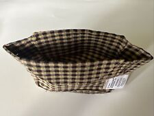Longaberger Journal Basket Liner 23360164 Checker Blue Country picture