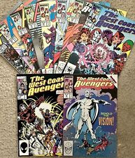 West Coast Avengers 1, 2, 42-51 (no 46, 50), Includes 45-KEY 1st White Vision picture