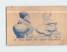 Postcard If You Von't, Vy Von't You Vot? Two Kids Talking picture
