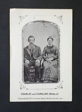 Little House Prarie Charles And Caroline Ingalls Vintage Postcard (1973) P1176 picture