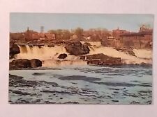 The Falls Androscoggin River Auburn Maine Postcard  picture