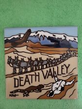 Earthtones Hand Glazed Decorative Art Tile Death Valley 2006 picture