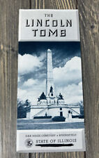 VTG The Lincoln Tomb State Of Illinois Oak Ridge Cemetery Springfield Brochure  picture