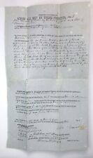 1852 Parcel of Land Deed Document York County Maine Original Antique Ephemera picture
