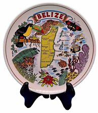 Vintage Souvenir Collectible Plate BELIZE Central America ~ 7in picture