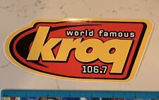 KROQ 106.7 FM Sticker - World Famous - Glossy vinyl die-cut 7” x 3” def tones picture