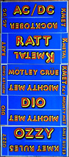 KMET Lot Of 5 Concert Bumper Stickers LA Radio AC/DC DIO Ratt Ozzy Motley Crue picture