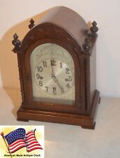RARE RESTORED HERSCHEDE MODEL 20 ANTIQUE WESTMINSTER CHIME CLOCK  CIRCA 1919 picture