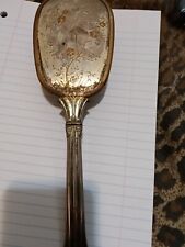 Vintage Antique Hair brush Brass And Metal Handmade Removable Head Nylon USA. #k picture