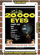 Metal Sign - 1961 20,000 Eyes Movie- 10x14 inches picture