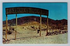 Calico CA-California, Calico Cemetery, Vintage Postcard picture
