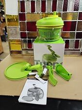 Tupperware Quick Chef Pro System Food Processor Spin Chop Blend NIB Open Box picture