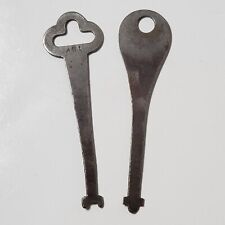2 Vintage Common Flat Skeleton Keys Approx 2 7/8