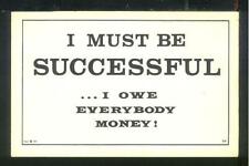 Postcard - Comic - I Must Be Successful picture