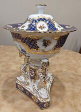Antique Porcelain Urn KPM-style Colorful Gilded Floral Design picture