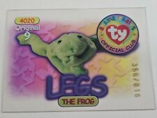 TY Beanie Baby Trading Card, Original 9,  #4 Legs Silver # 356/816 (Rare) picture
