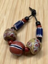 African Trade Beads Antique Venetian Star Rondelle Red Ball Barrel Chevrons picture