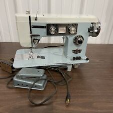 Vintage Dressmaker Deluxe Push Button Zig Zag Model SWA-2000 Sewing Machine picture